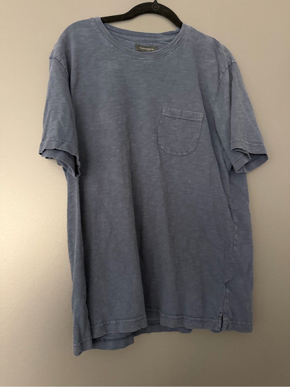Treasure & Bond Washed Slate Blue Short-Sleeve Pocket Tee